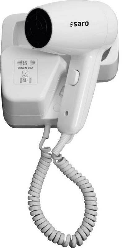Saro - Asciugacapelli con supporto a parete JOSHUA