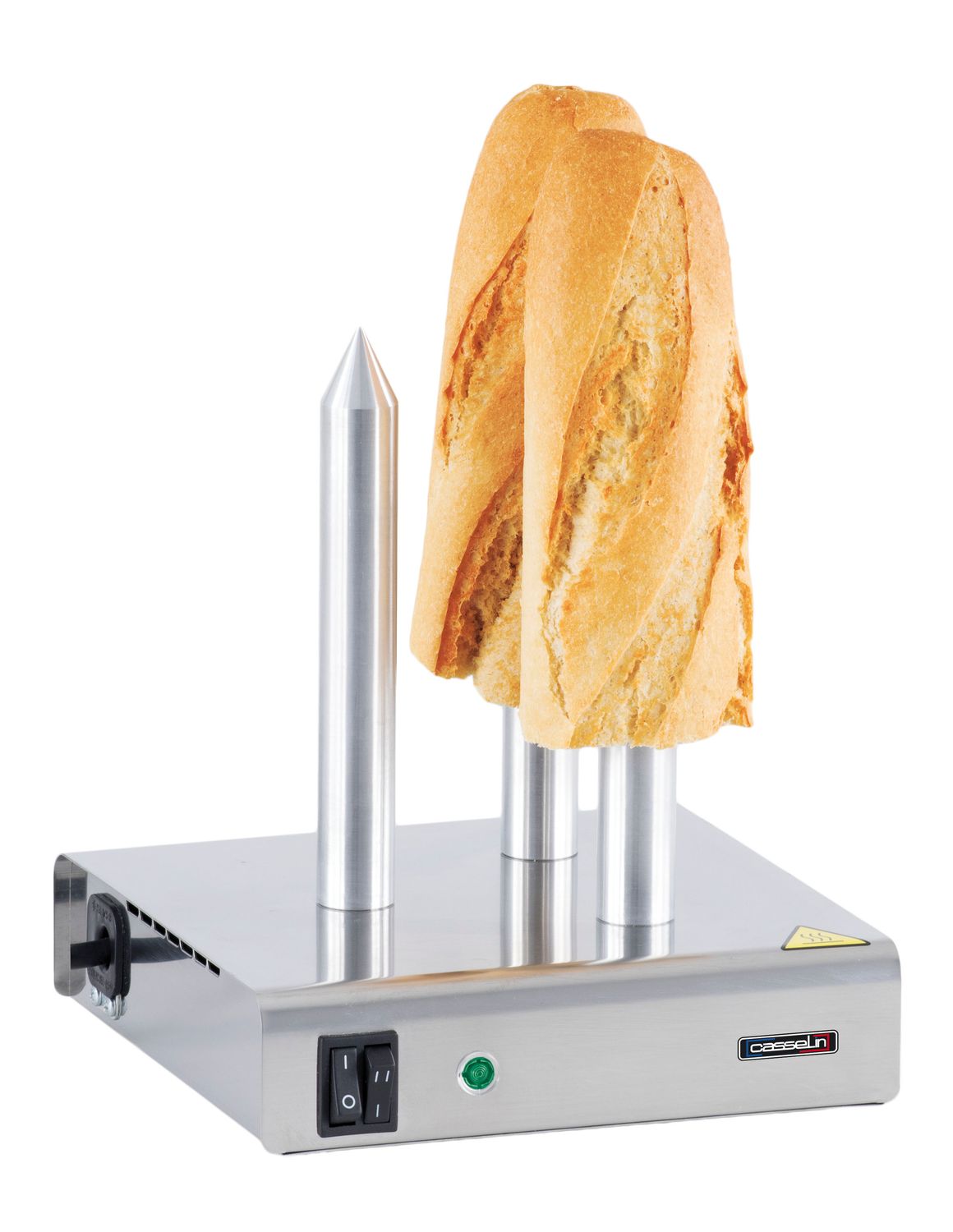 Casselin - Scalda panini per hot dog 3 punzoni