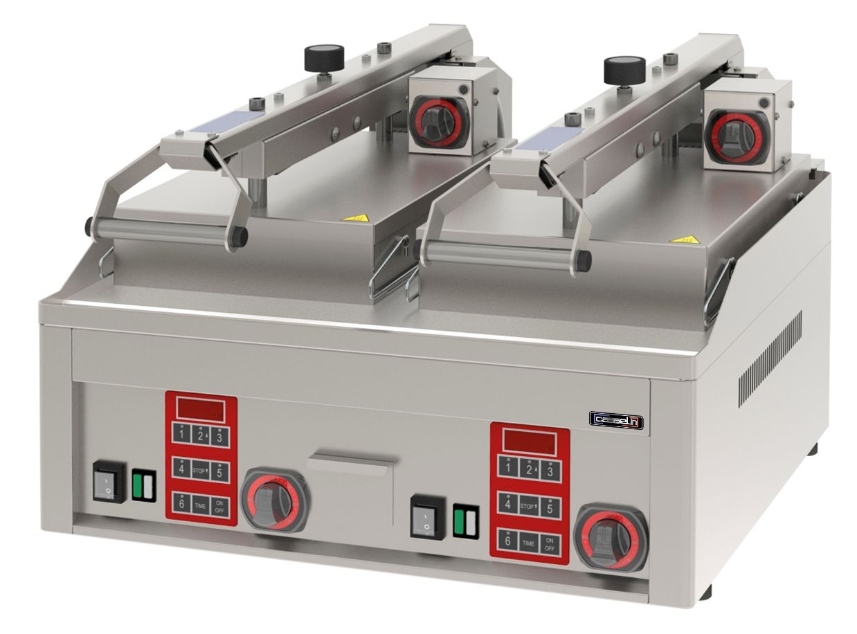 Casselin - Piastra elettrica semi automatica doppia Clam