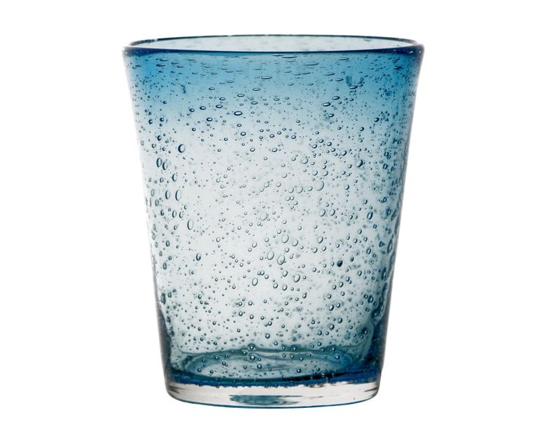 Vetreria Artistica - Bicchiere azzurro 31,5 cl Bubbles