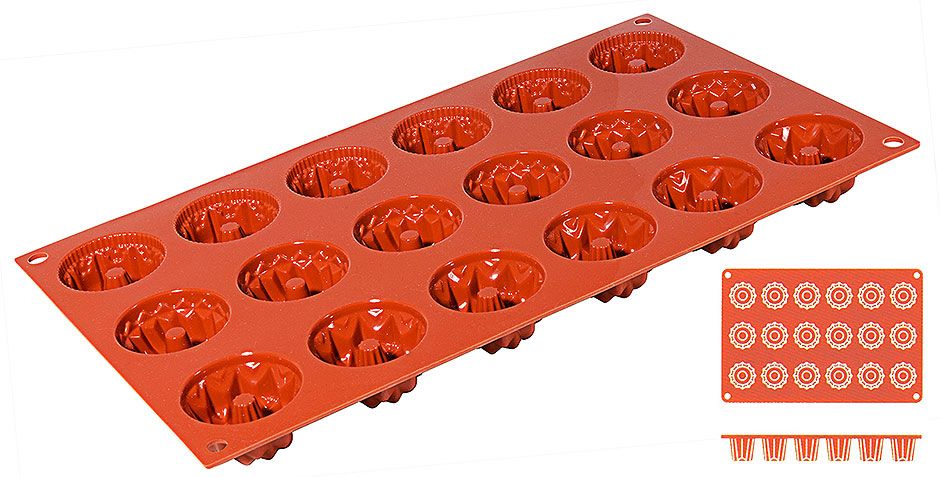 Stampo in silicone gugelhupf 4,1 cm - Contacto