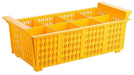Cestello per le posate 43 x 21 cm Giallo - Contacto