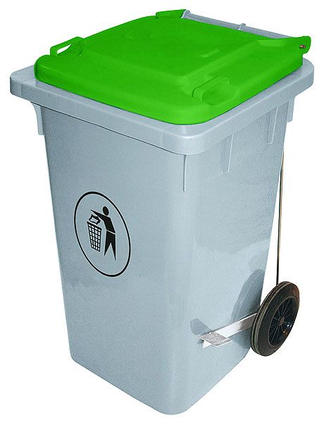 Cestino a pedale 100 l Verde - Contacto