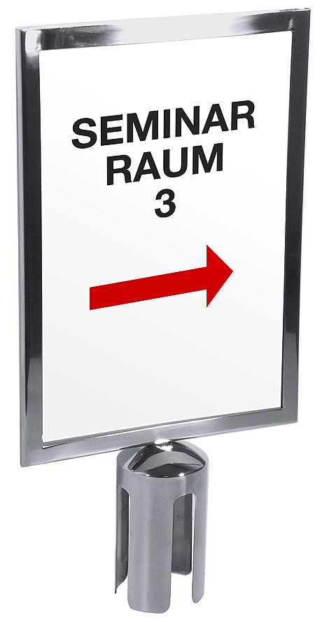 Cartello per colonna di sbarramento - Contacto