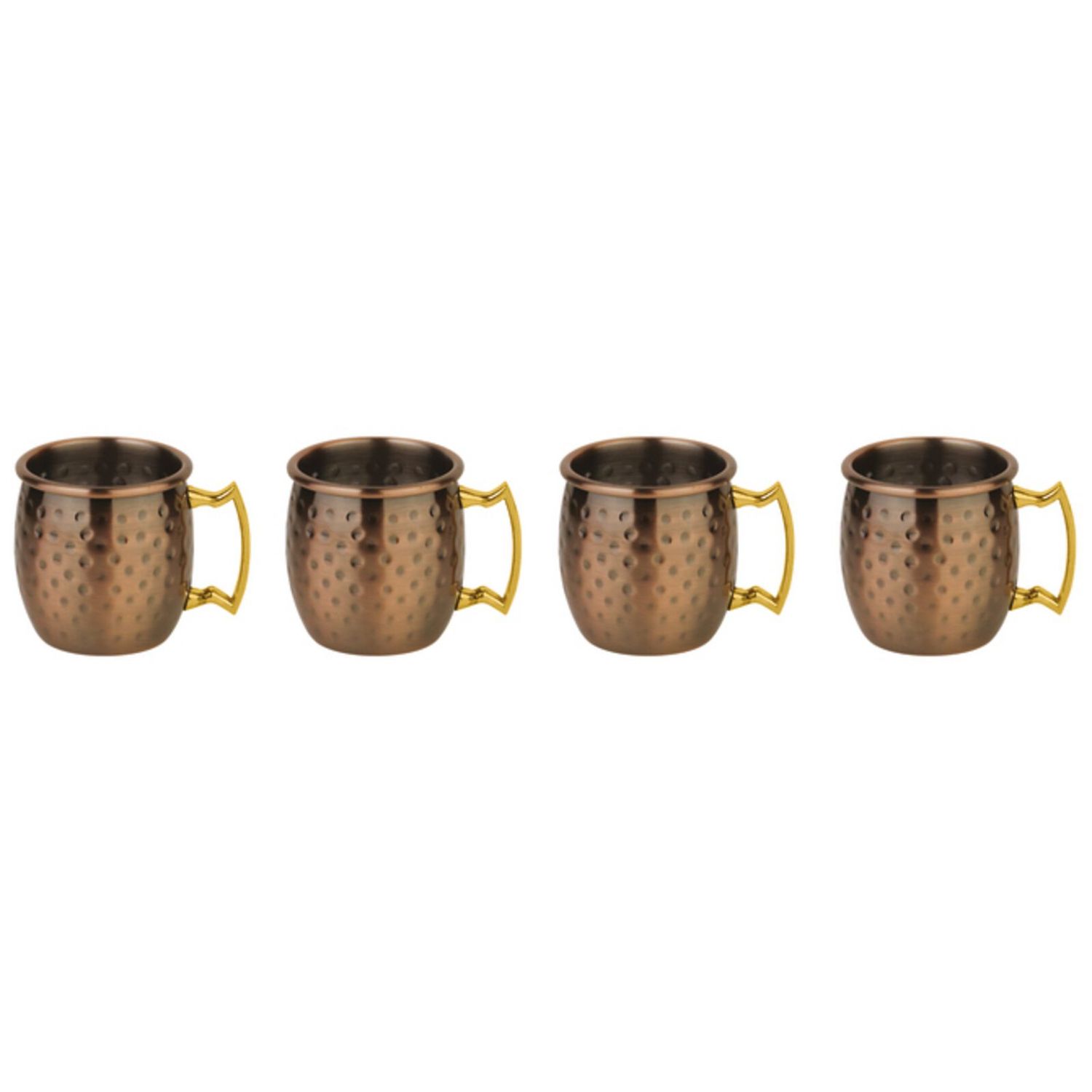 Set 4 mini tazze moscow mule antique 60 ml - Paderno
