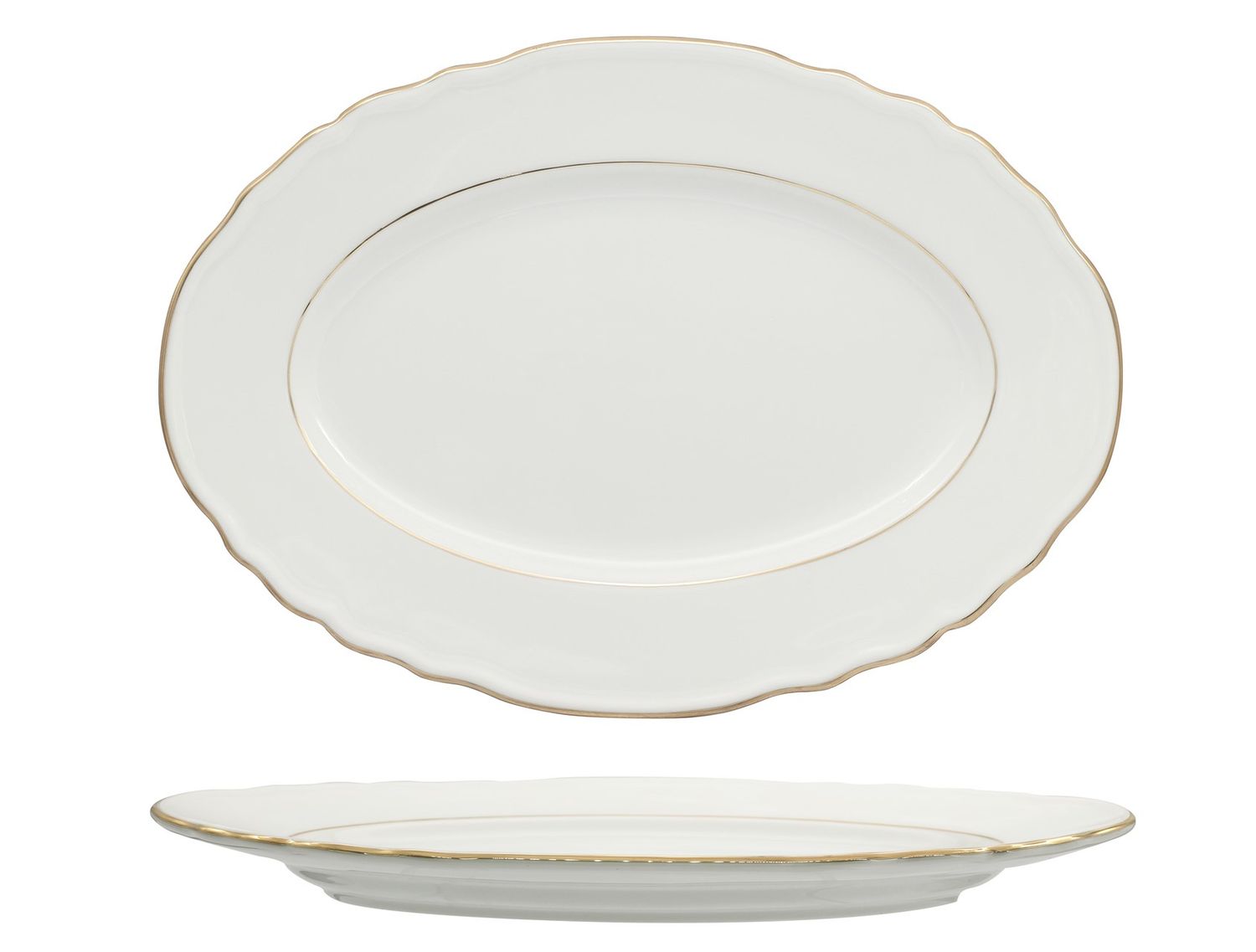 Feng - Vassoio ovale 36 cm Diana Gold