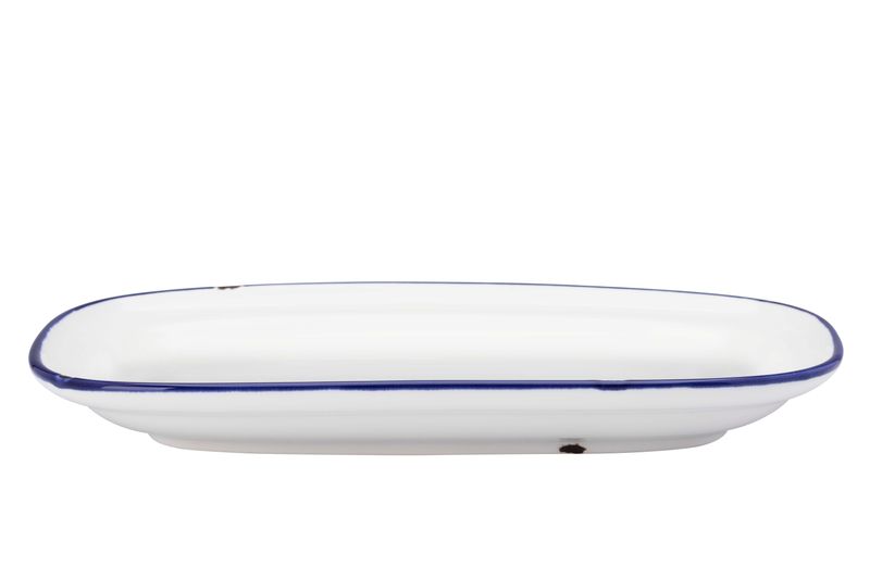 Yegam - Piatto rettangolare 27 cm Royal Blu Tin Tin