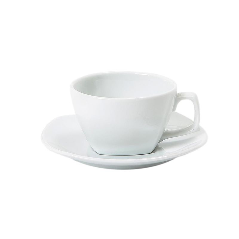 Piatto Per Tazza Colazione 15 cm Forma 41 Quadra - Royal Porcelain