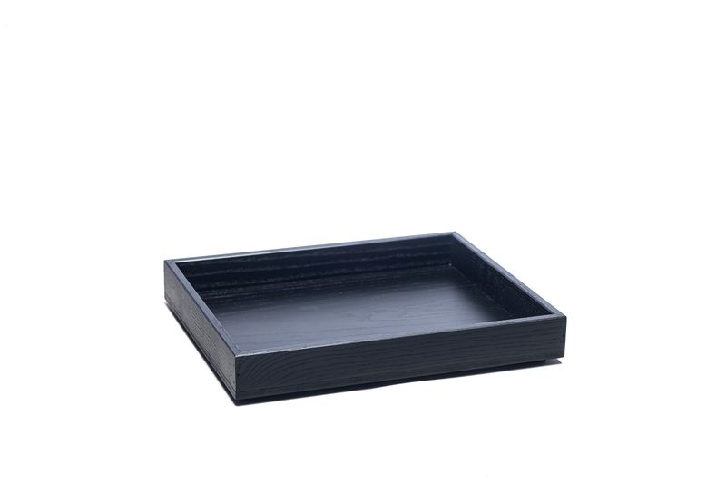 Yegam - Cassetta in frassino nero GN 1/2 h 4 cm T-Collection