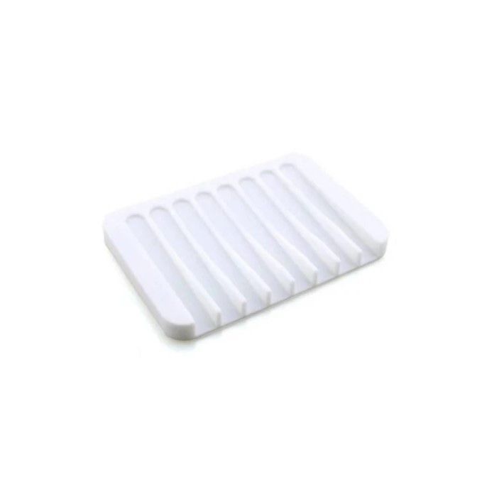 Tirolix - Vassoio flessibile in silicone 11 x 11 cm Bianco