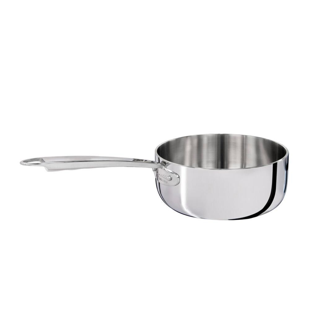 Agnelli - Casseruola Bassa 1 Manico 20 cm Alu-Inox 5 Ply