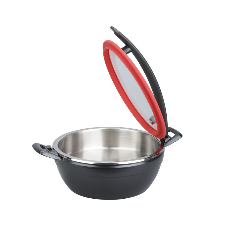 Yegam - Scaldavivande tondo a induzione rosso 45 x 33 cm Artisan