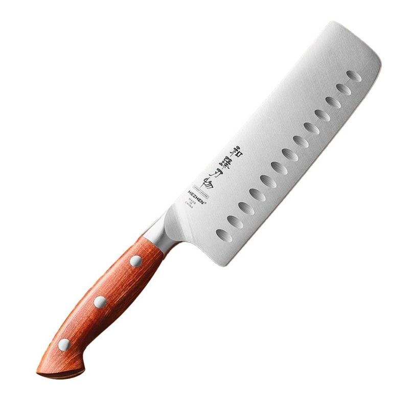 Hezhen - Coltello Nakiri Olivato 17,8 cm German Steel