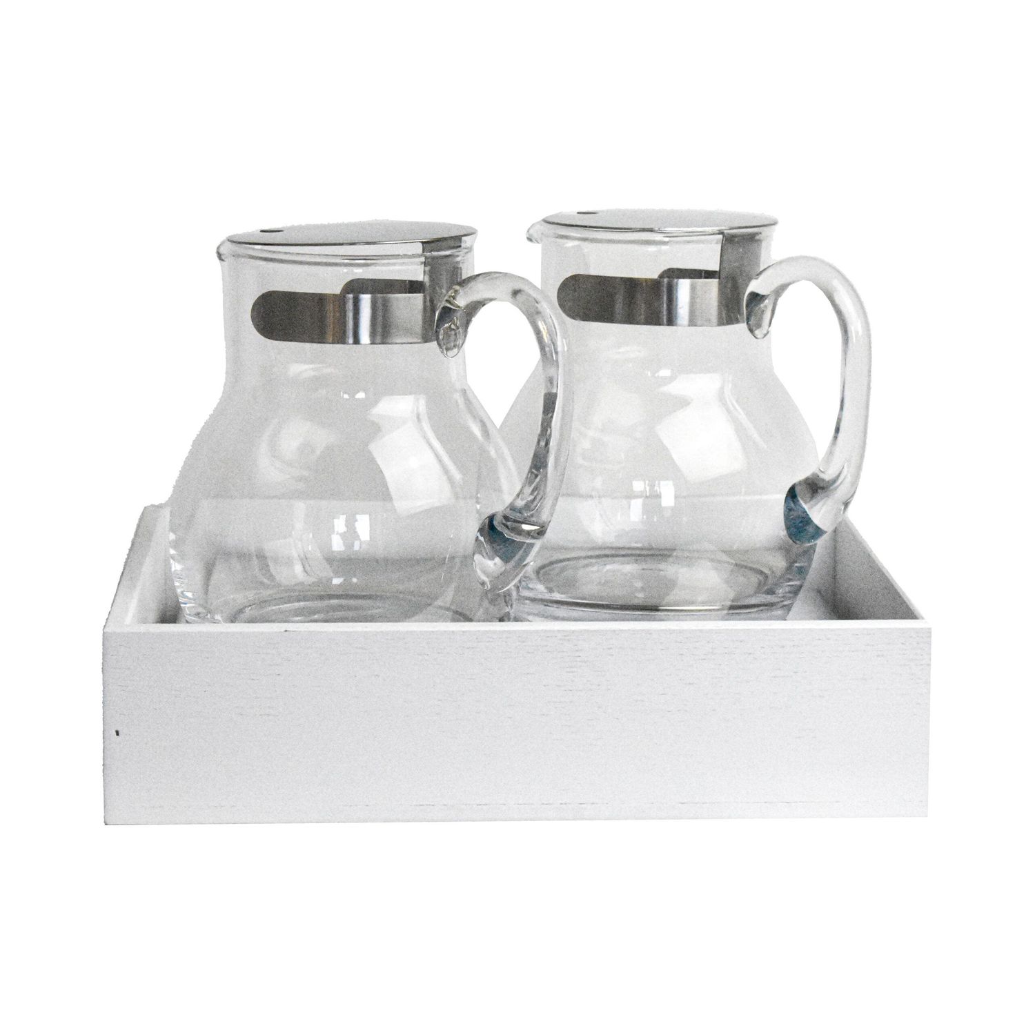Yegam - Espositore refrigerato con 2 caraffe bianco GN 1/2 T-Collection