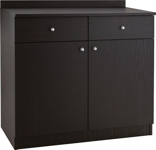 Forcar - Mobile in legno 90 x 48 cm Nero