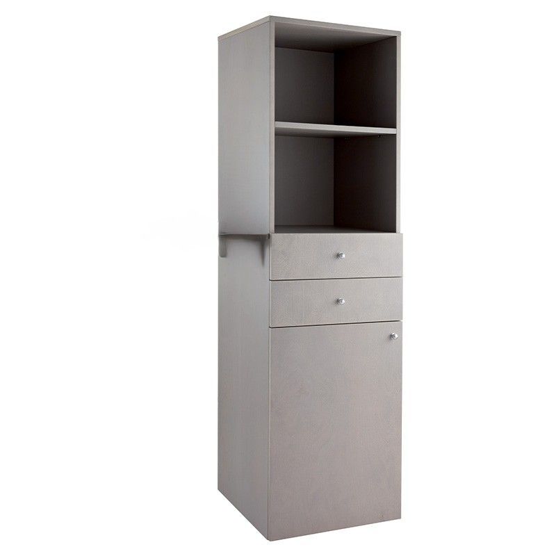 Forcar - Mobile di servizio in legno alto 45 x 49 cm Grigio Cenere