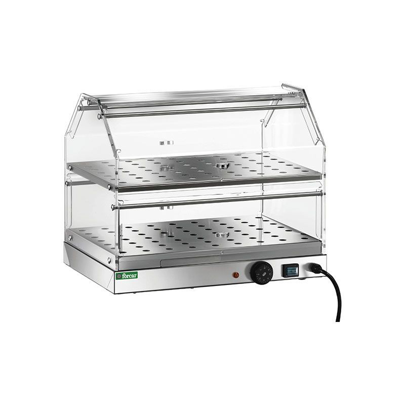 Forcar - Vetrina riscaldata 2 piani 50 x 35 cm 250 W