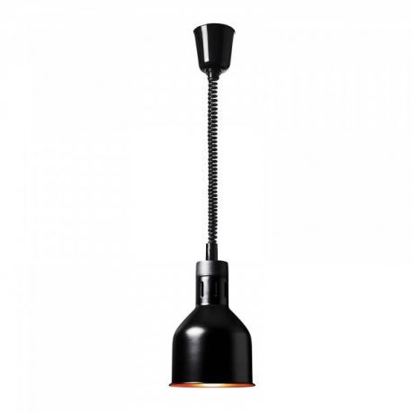 Forcar - Lampada riscaldante a infrarossi a sospensione 17,5 cm Nero