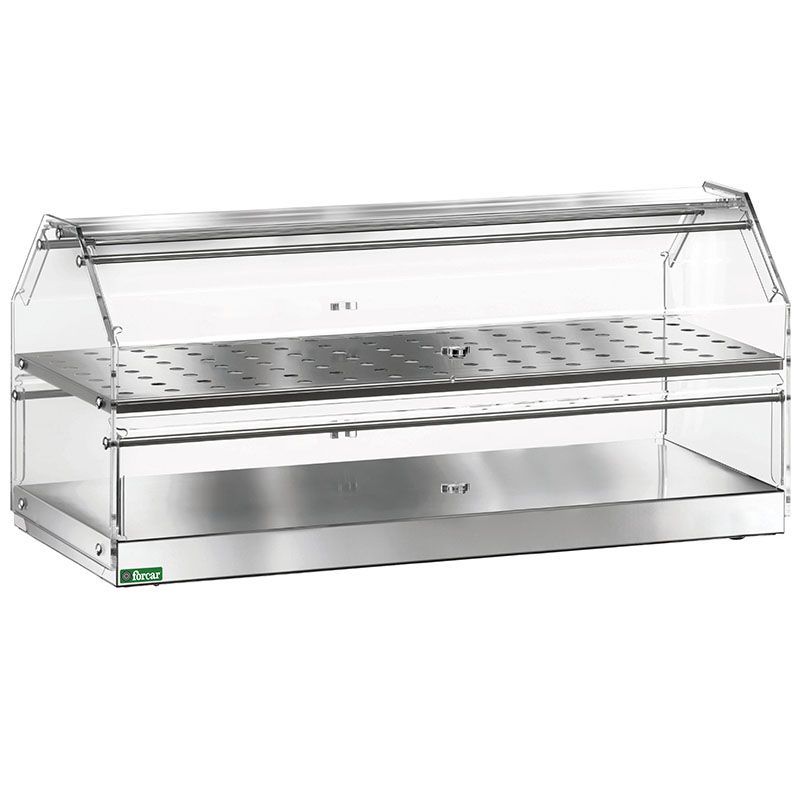 Forcar - Vetrina da esposizione 2 ripiani 85 x 35 cm