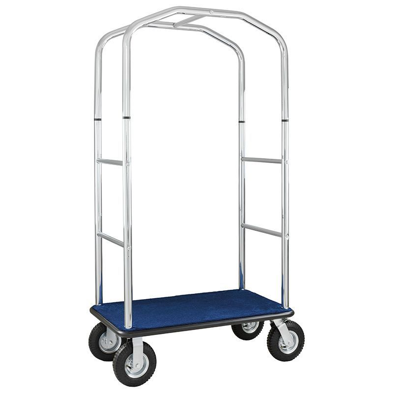 Forcar - Carrello portavaligie e portabiti 95 x 55 x 183 cm Blu