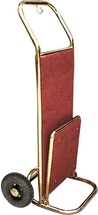 Forcar - Carrello portavaligie 56 x 70 x 120 cm Rosso/Ottone