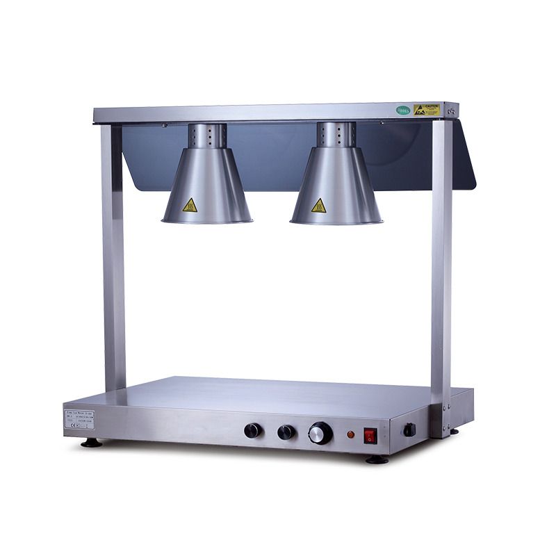 Scaldabuffet con piano riscaldato doppio 78 x 53 cm - Horecatech