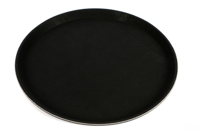Vassoio antiscivolo tondo 35,5 cm Nero - Ilsa