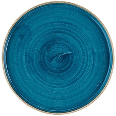 Churchill - Piatto con bordi verticali 26 cm Java Blue