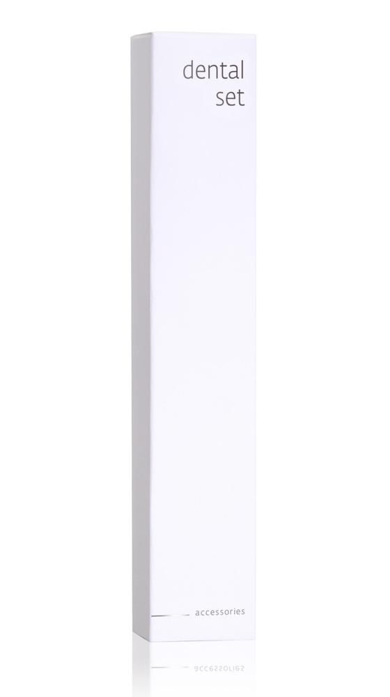 Tirolix - Set per l'igiene orale in scatola di cartone White Accessories