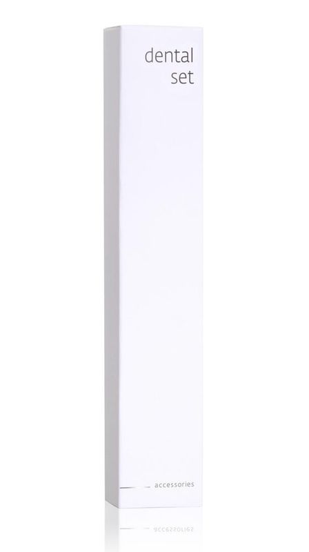 Tirolix - Set per l'igiene orale in scatola di cartone White Accessories