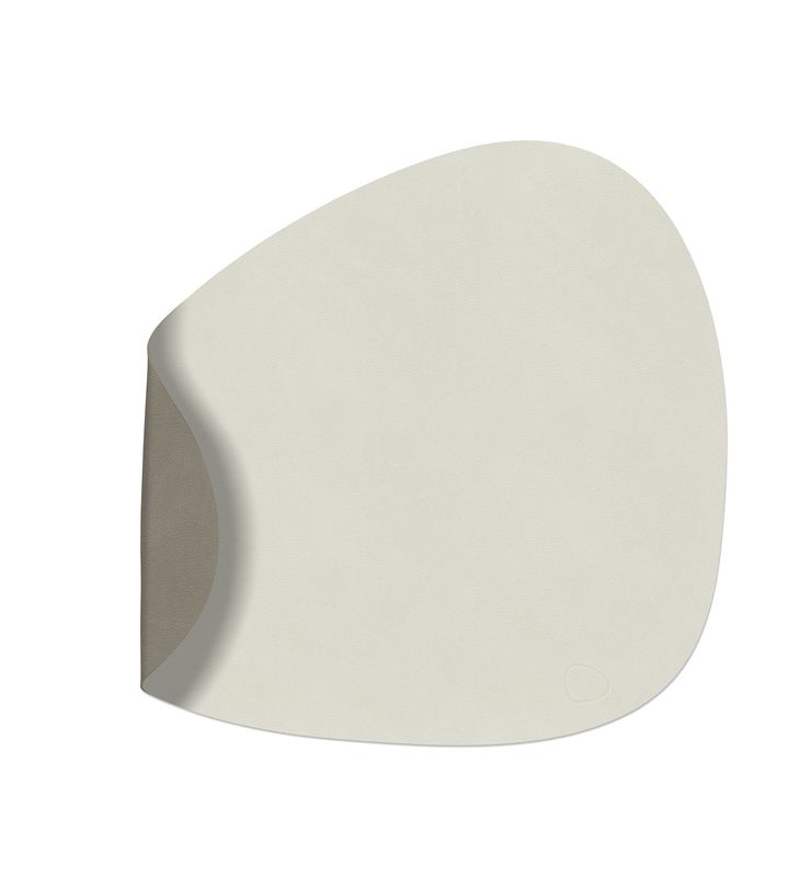 Lind DNA - Tovaglietta Double Curve Nupo Linen /Nupo Flint Grey 37x44 cm