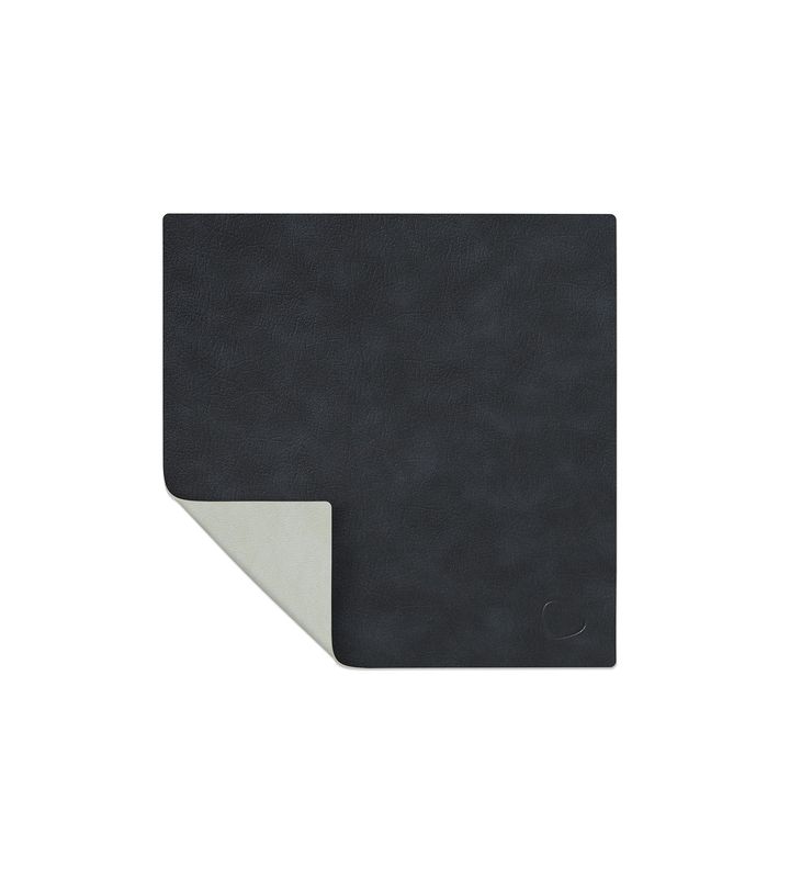 Lind DNA - Tovaglietta Double Square Cloud Blacke/Nupo Metalic 28x28 cm