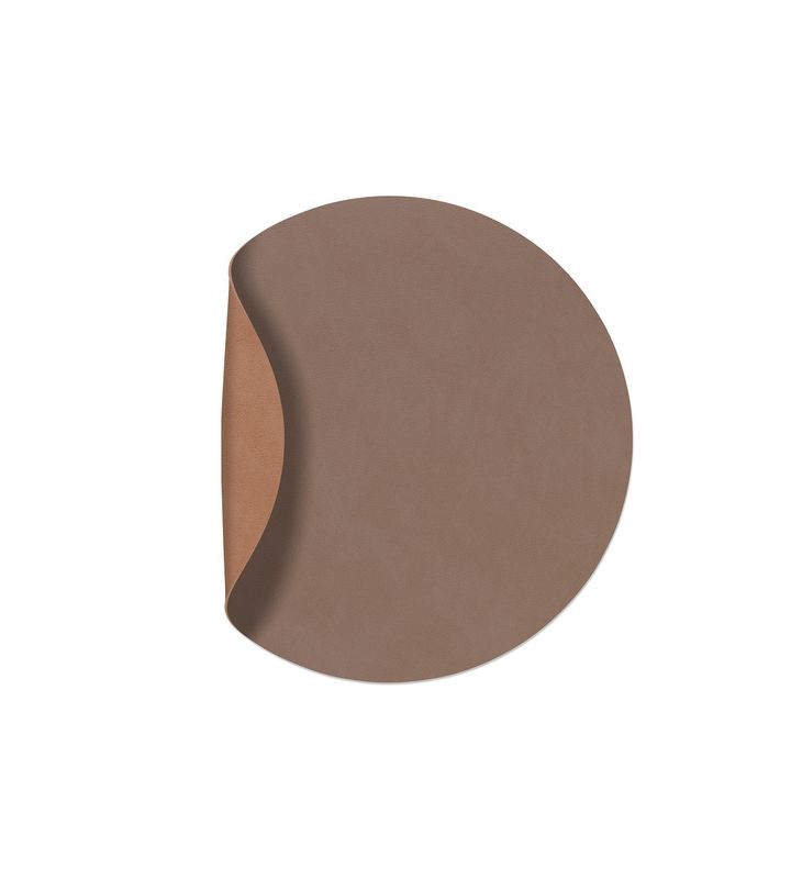 Lind DNA - Tovaglietta Double Circle Nupo Truffle/Nupo Old Rose 30 cm