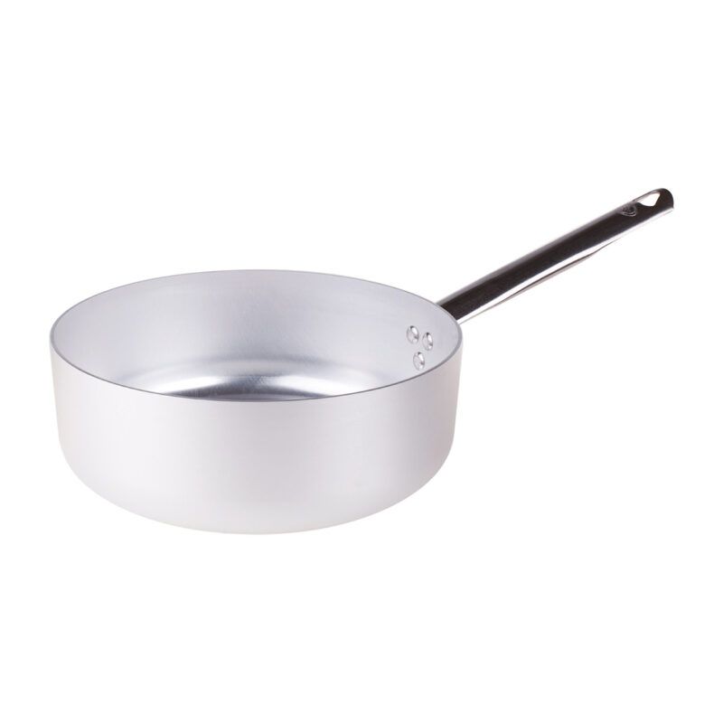 Agnelli - Casseruola Bassa 1 Manico 32 cm Alluminio 107 - 3 mm