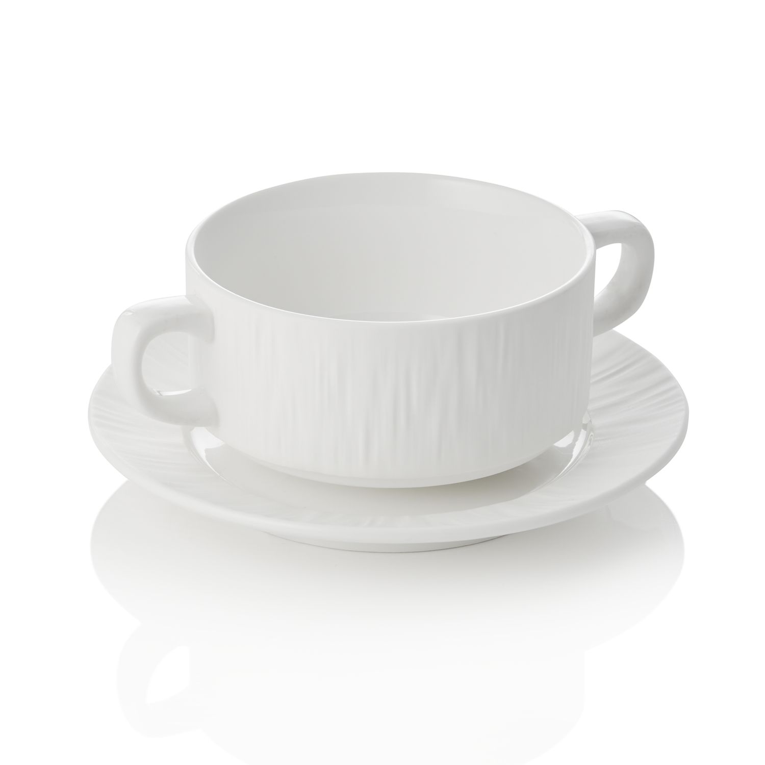 Tirolix - Tazza da minestra con piattino 250 ml Shiro