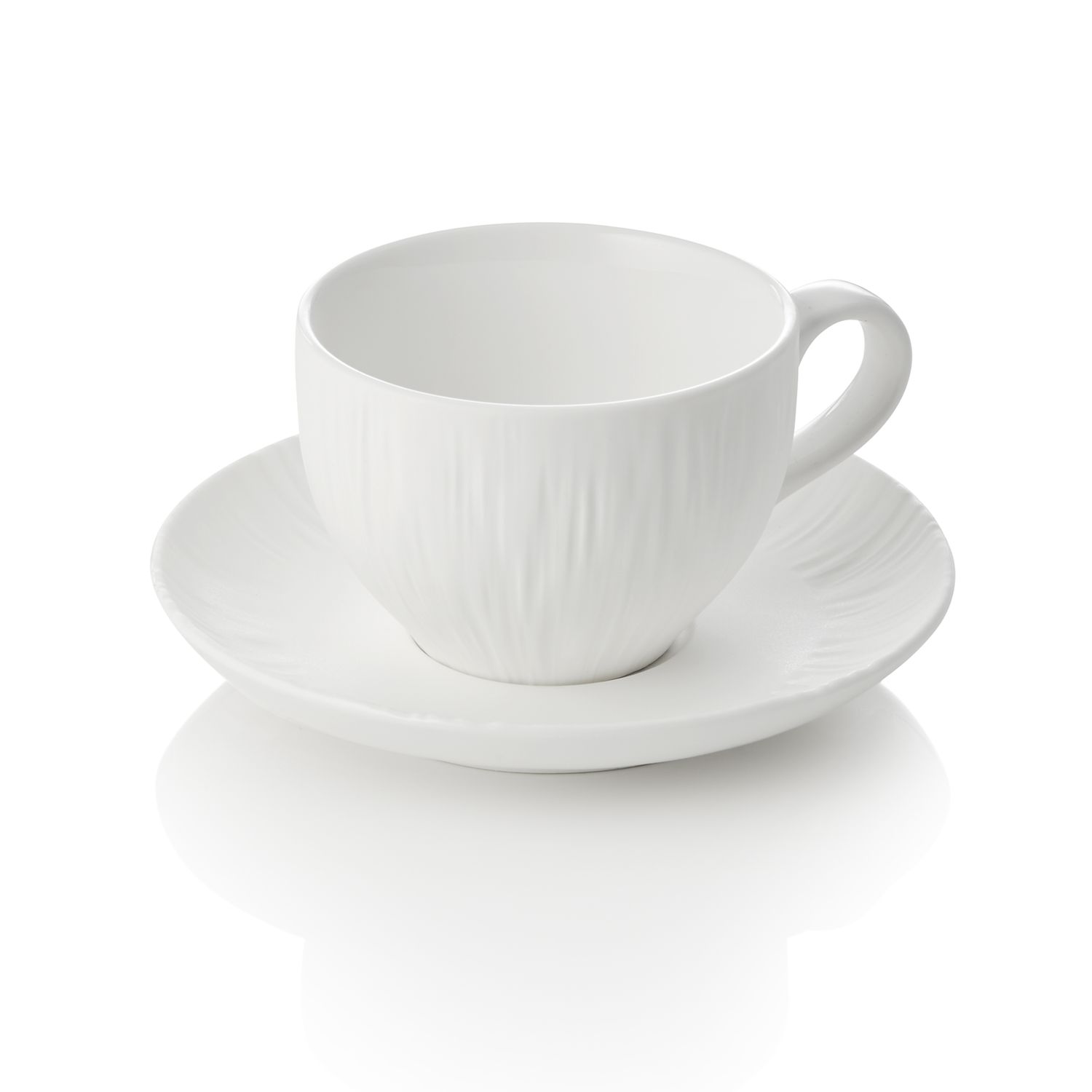 Tirolix - Tazza da cappuccino con piattino 200 ml Shiro