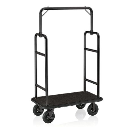Tirolix - Carrello portabagagli 112 x 60 x 185 cm Nero Transit