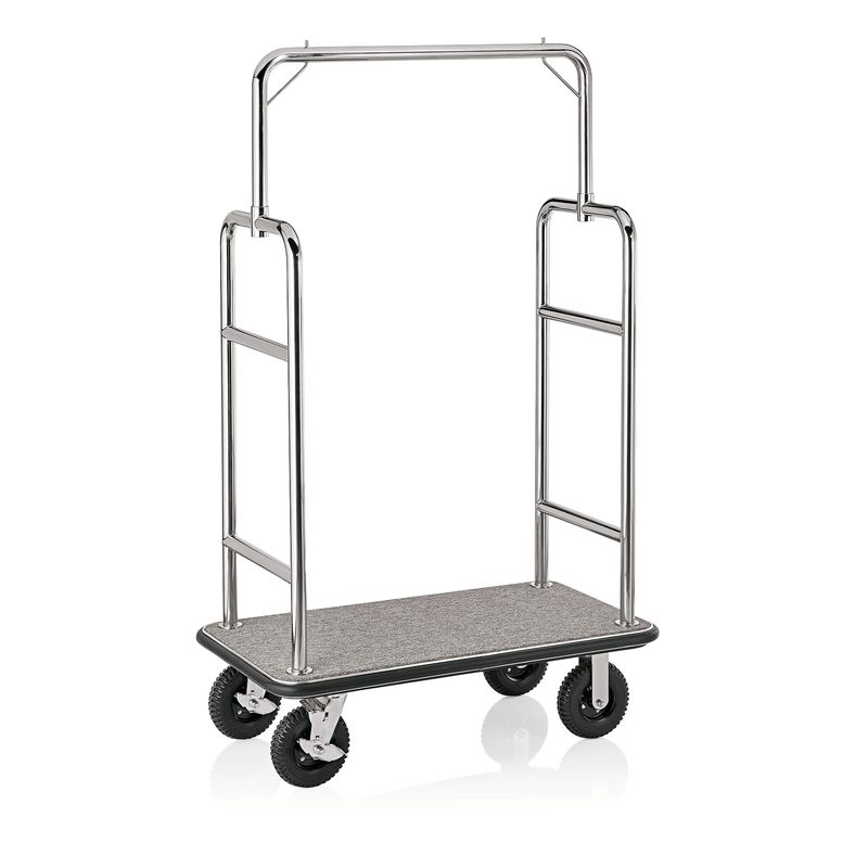 Tirolix - Carrello portabagagli 112 x 60 x 185 cm Argento Transit