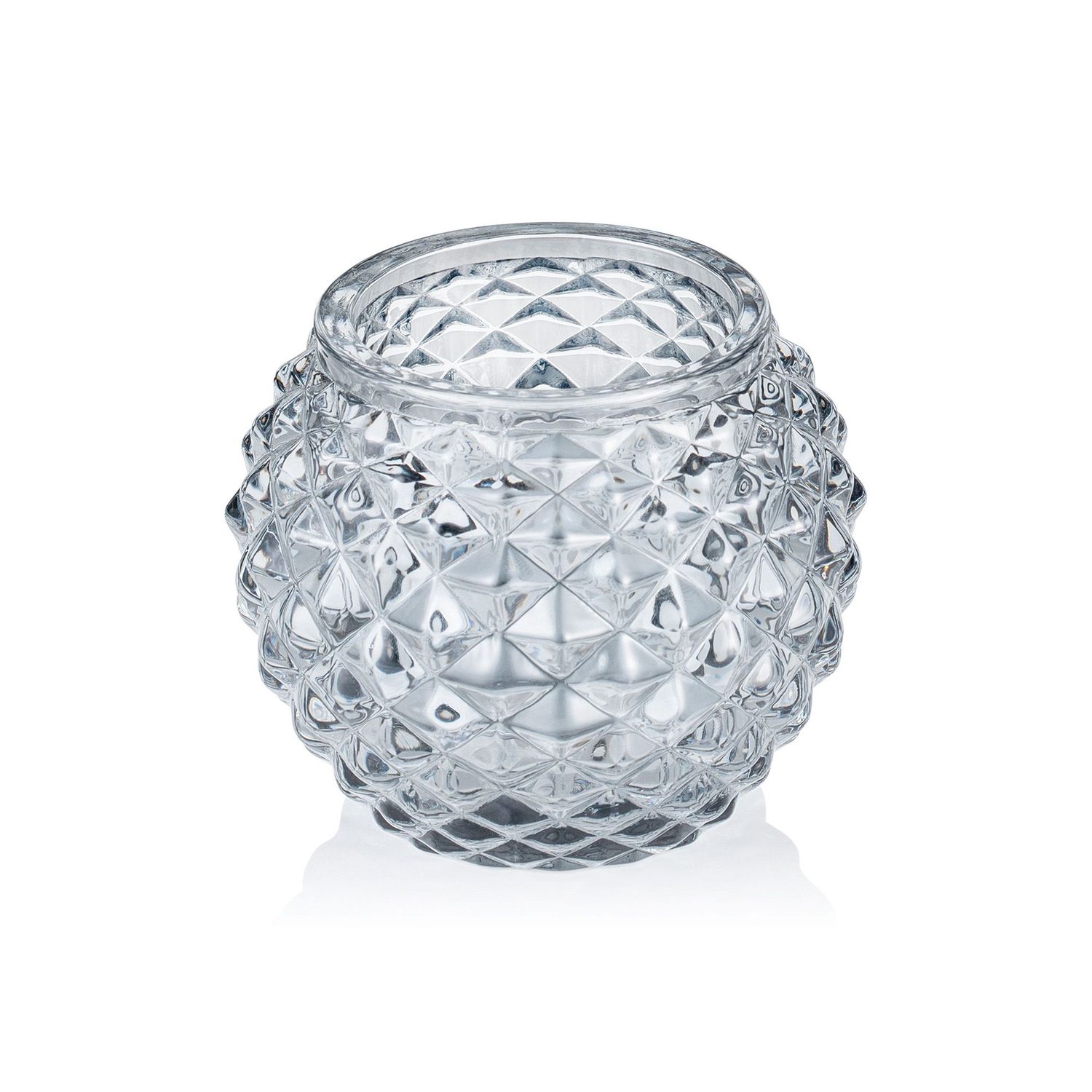 Tirolix - Portacandela 7,5 x 6 cm Grigio Ball