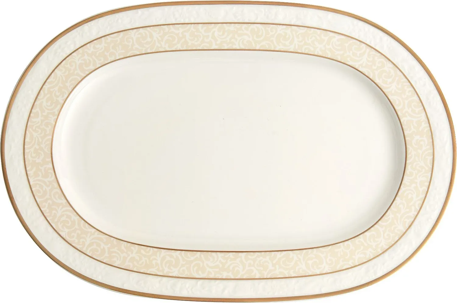 Villeroy &amp; Boch, Ivoire - Piatto ovale 35 x 24 cm