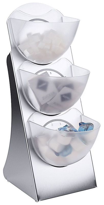 Espositore porta oggetti 3 posti 42 x 26 cm - Contacto