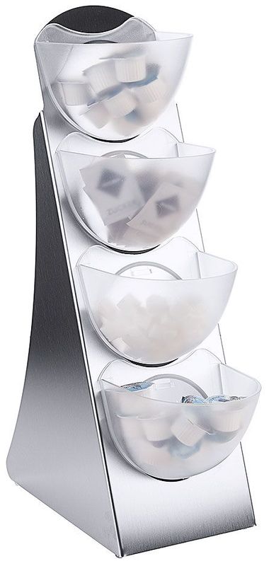 Espositore porta oggetti 4 posti 53 x 26 cm - Contacto