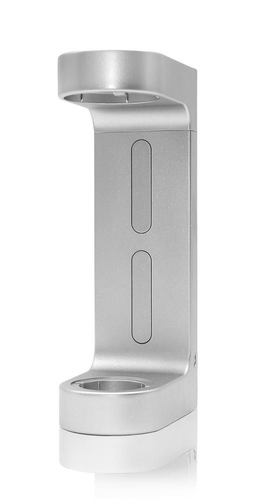 Tirolix - Dispenser portasapone a pressa Argento opaco/titanio