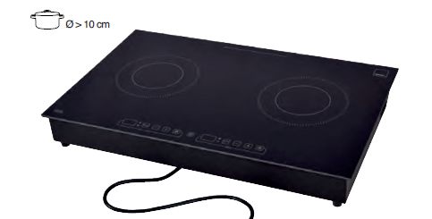 Spring - Fornello a induzione installabile 3,2 kW 70 x 43,5 cm Induction