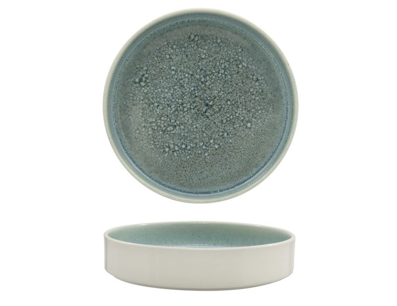 Sango Hospitality - Piatto fondo impilabile con bordo alto 20 cm Caldera Grey