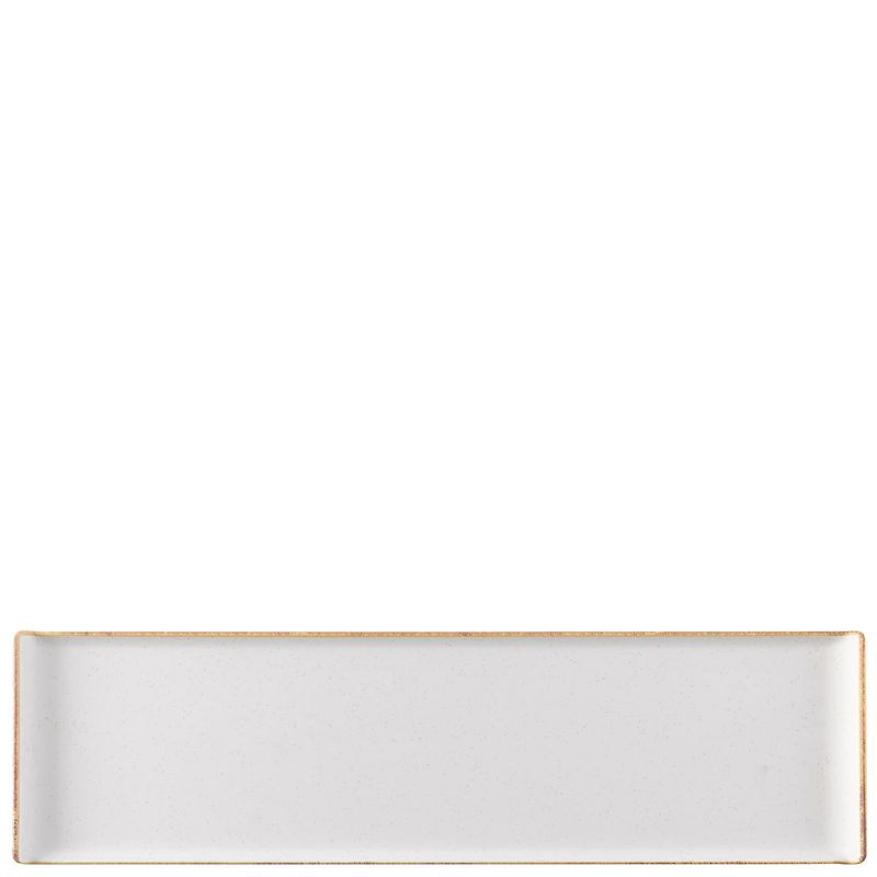 Churchill Vassoio Rettangolare Per Buffet 56 x 15,3 cm Barley White Stonecast