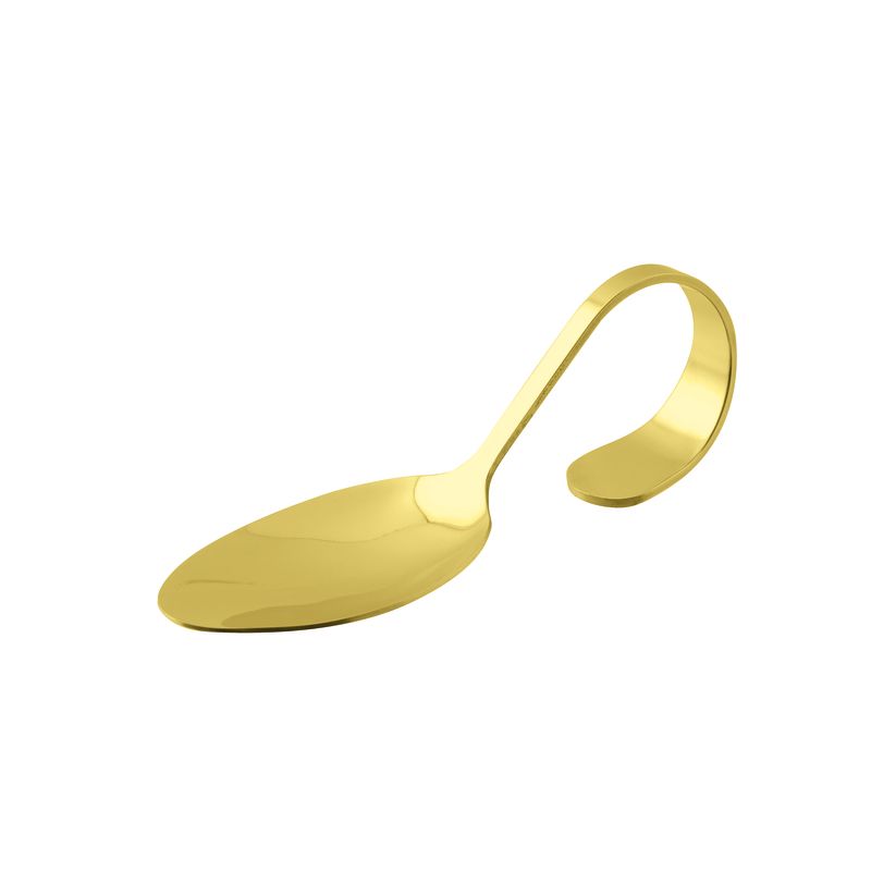 Arthur Krupp - Cucchiaio gourmet 13,5 x 4,5 cm Gold