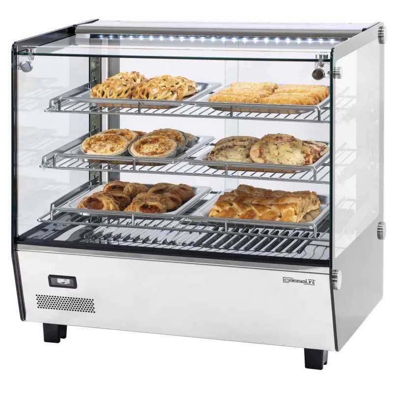 Casselin - Vetrina riscaldata incassata 120 l