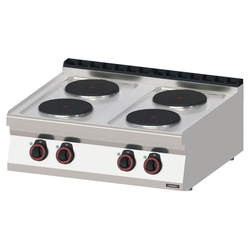 Casselin - Fornello elettrico top 4 fuochi 80