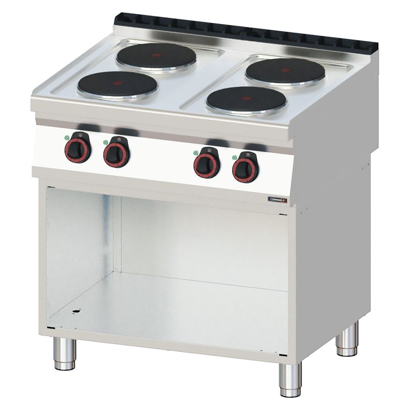 Casselin - Fornello elettrico 4 fuochi su vano 80